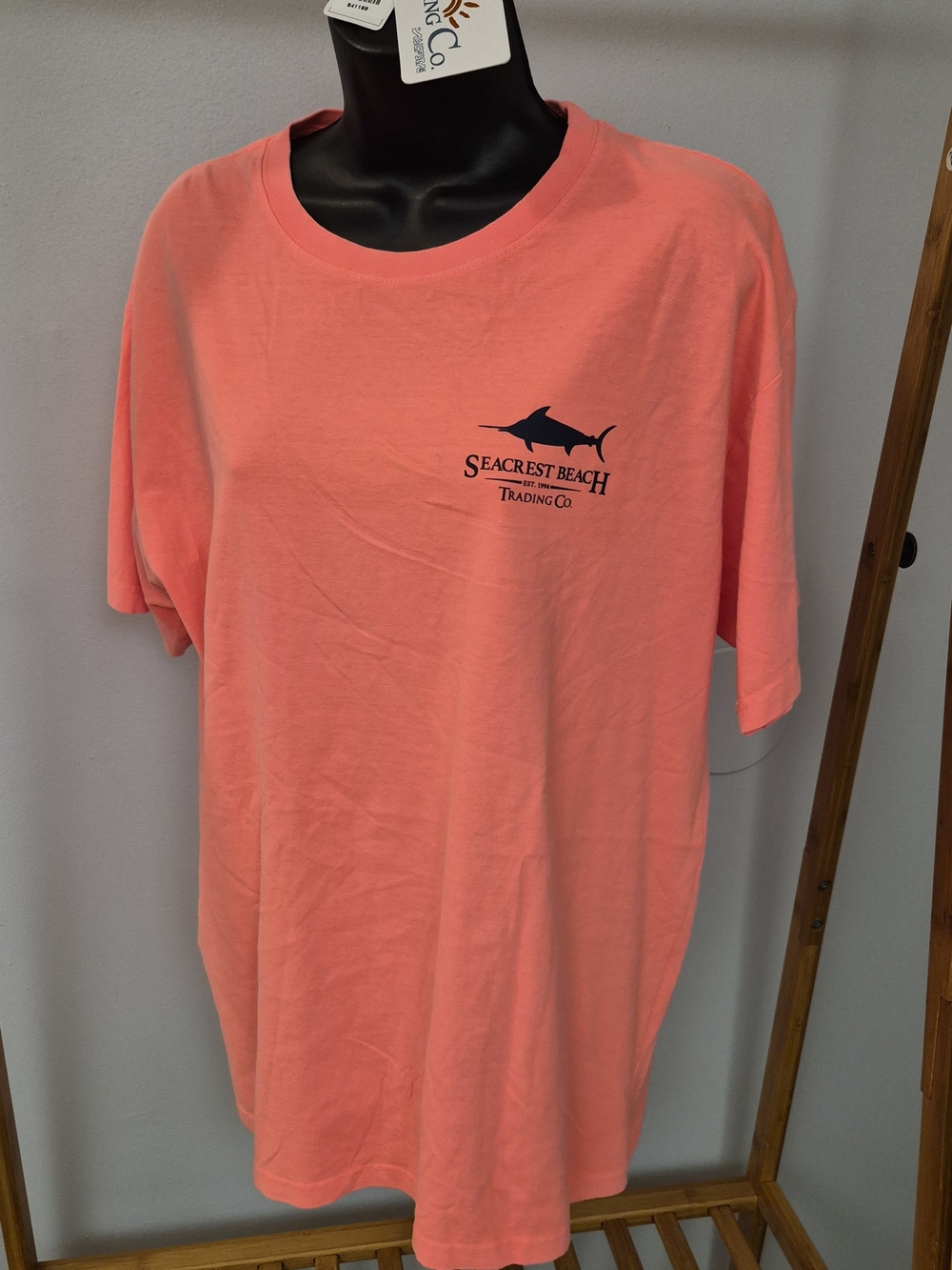 NWT Seacrest Beach Trading Co. Coral Short Sleeve Tee